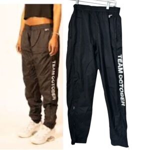 OVO Octobers Very Own Team Drake Windbreaker Jogger Pant Ankle Zip Pockets Logo